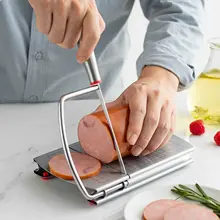 ステンレス製チーズスライサー【目盛り付き・ハムカッター・バター分割器】