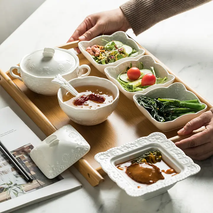 食器セット 一人分 陶器 蓋付き ボウル 皿 妊婦用
