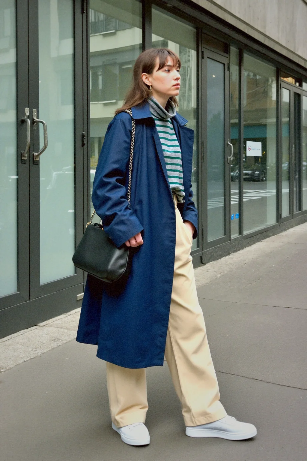ストリートファッションの本質を解く：レザースニーカーの存在感とバランス