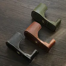 ハーフケース Canon G12 G11 対応 型押しレザー ヴィンテージ カメラアクセサリー