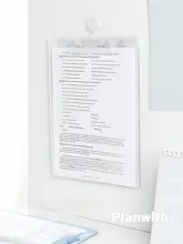 クリップボード 透明 アクリル A4対応 筆記用 下敷き 書類収納 おしゃれ 文房具 「Planwith」