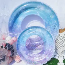 大人用成人向けマーメイドデザインの厚手浮き輪【男女兼用・救命用・充気式】