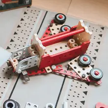 木製の組み立てツールボックス【かわいいインテリア・プレゼントに最適】