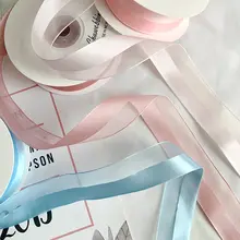 DIY装飾用リボン【サテンとシフォンの組み合わせ・花束やギフトに最適】