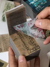 無粘着の硫酸紙を使用したレトロな便箋帳【オリジナルデザイン・手帳用】