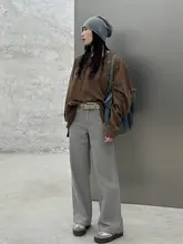 BodhlCat ストレートデニムパンツ【コットン混・トルコ風・フローニング】
