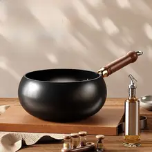 手作りの厚手炒め鍋【非コーティング・耐摩耗・家庭用】