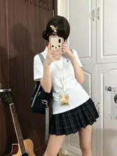 夏用プレーンポロシャツ【学生向け・短袖・カジュアルスタイル】（セットアップ対応）