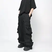 アメリカンスタイルのヴィンテージ感あふれる多ポケット作業パンツ【ゆっ たりストレート・ワイドレッグ・デザイン性】