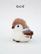 可愛い小鳥のマスコット【スズメ・オウム風・キーリング付き・ぬいぐるみ・バッグチャーム】