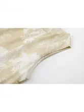 リゾートスタイルのミディ丈キャミソールワンピース【夏用・スリムフィット】