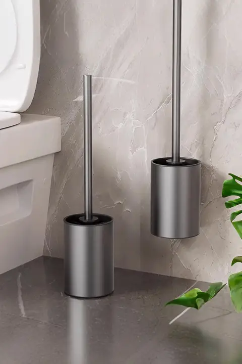 穴あけ不要のトイレブラシ【隅々まできれいに・清掃器具】