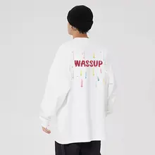 男女兼用コットン長袖Tシャツ【春秋用・アメリカンスタイル】