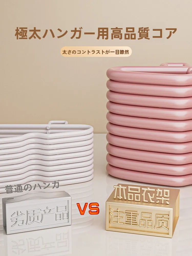 家庭用ハンガー：厚手・滑り止め・フック付きで旅行衣類を安定収納