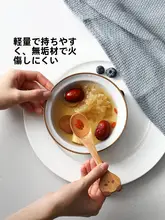 スプーン キッズ 男の子 女の子 ブナ材 食品グレード ミニ シンプル かわいい 家庭用 はちみつ スイーツ 「FaSoLa」
