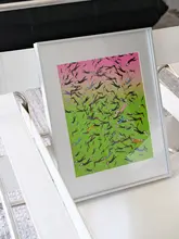 夏のダイナミックなイラストアート【多色使い・デザイナー制作・レストラン向け】