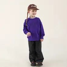 子供用秋季カートゥーンデザインのコットンパーカー【プルオーバー・オシャレ】（セットアップ対応）