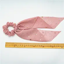 雪織り星柄ポニーテールリボンヘアアクセサリー【髪に優しい・バリエーション豊富】