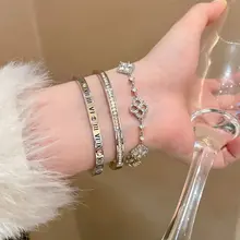 洗練されたデザイン！シルバーのジルコニアブレスレット【女性用・高級感・重ね付け対応】