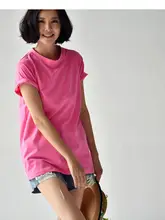 通勤やカジュアルにぴったり！極上の柔らかさの丸首ショートスリーブTシャツ【多色展開・女性用】（セットアップ対応）