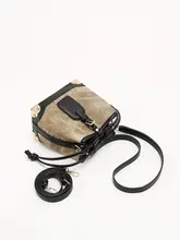 油絵デザインのレトロバケツバッグ【ショルダー・斜め掛け・個性的な高級感】