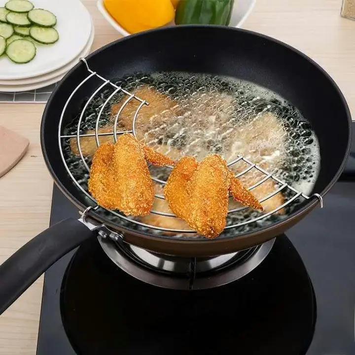 ステンレス製油切りラック【揚げ物用・さっぱりとした仕上がり】