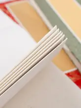 半生半熟宣紙折りたたみノート【旅行用・スタンプ収集・書道用】
