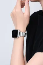 クロスデザインのApple Watch用金属バンド【夏用・通気性・男女兼用】（セットアップ対応）