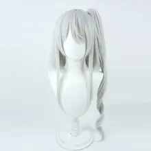 コスプレ用タクティカルウェア【銀灰色・NIJISANJI EN・ウィッグ付・虎口クリップ】