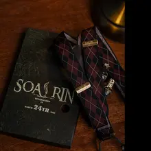 SOARIN メンズビンテージ風 ストレッチワイドサスペンダー【6クリップ・パンツ用・イギリス風】