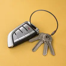 電鍍ブラック特別版 スチールリングキーチェーン【DIY素材・クリエイティブ・シンプルデザイン】