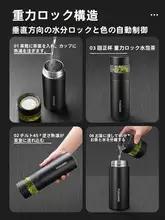 茶水分離型保温カップ【男性用・316ステンレス製・携帯用・ビジネス向け】