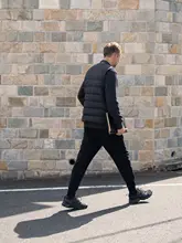 CAREOFLORD 男性用ウィンター ダウンベスト【着用可能な内側の羽毛・スリムフィットデザイン】