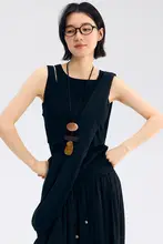 ストライプデザインのリバーシブルタンクトップ【伸縮性・スリムフィット・四色展開】