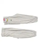 白灰色のボールパンツ【束脚デザイン・膝補強・子供用・夏季】