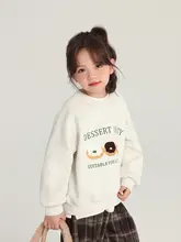 キャラクター柄の女児向け暖かフリースパーカー【カジュアルな秋冬用】