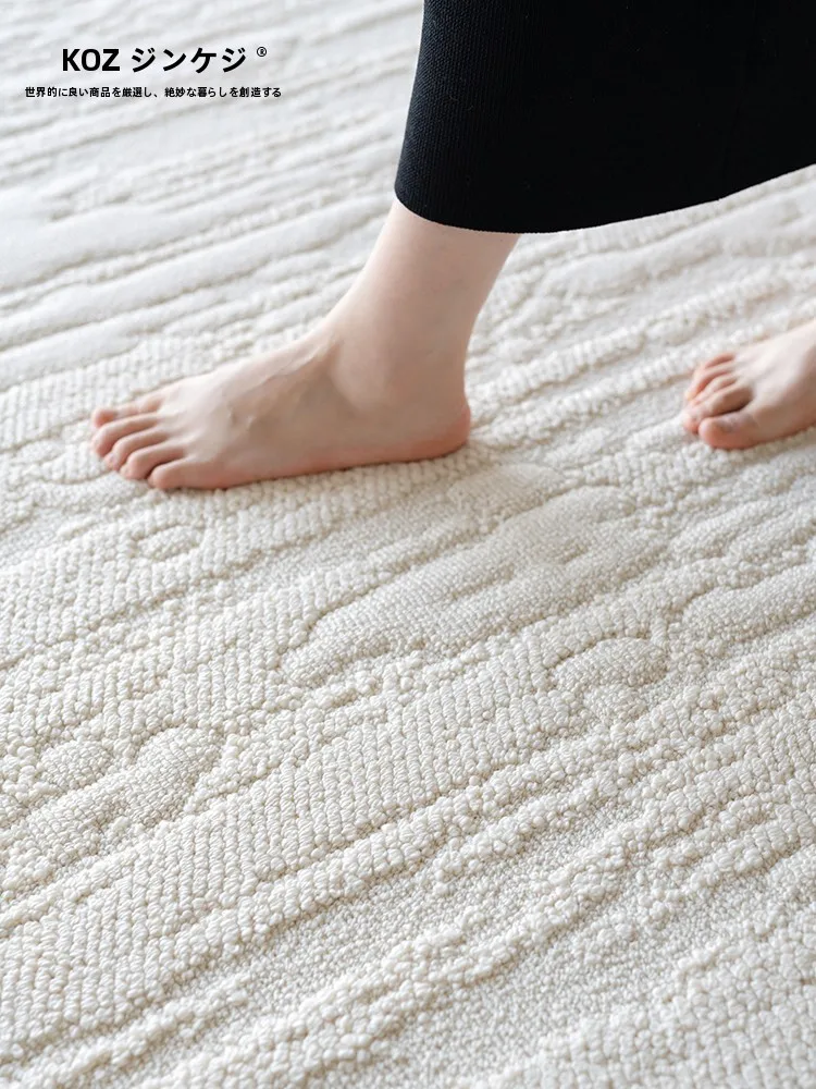 KOZA防水ラグ：立体浮彫りデザインで暮らしの安全と美しさを実現