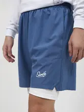 SLAMBLE メンズバスケットボールショートパンツ【夏用・トレーニング・ハーフパンツ・2重構造】
