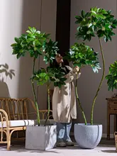 高級感ある造形の造花樹【インテリア装飾用・リビング・スタンドタイプ】