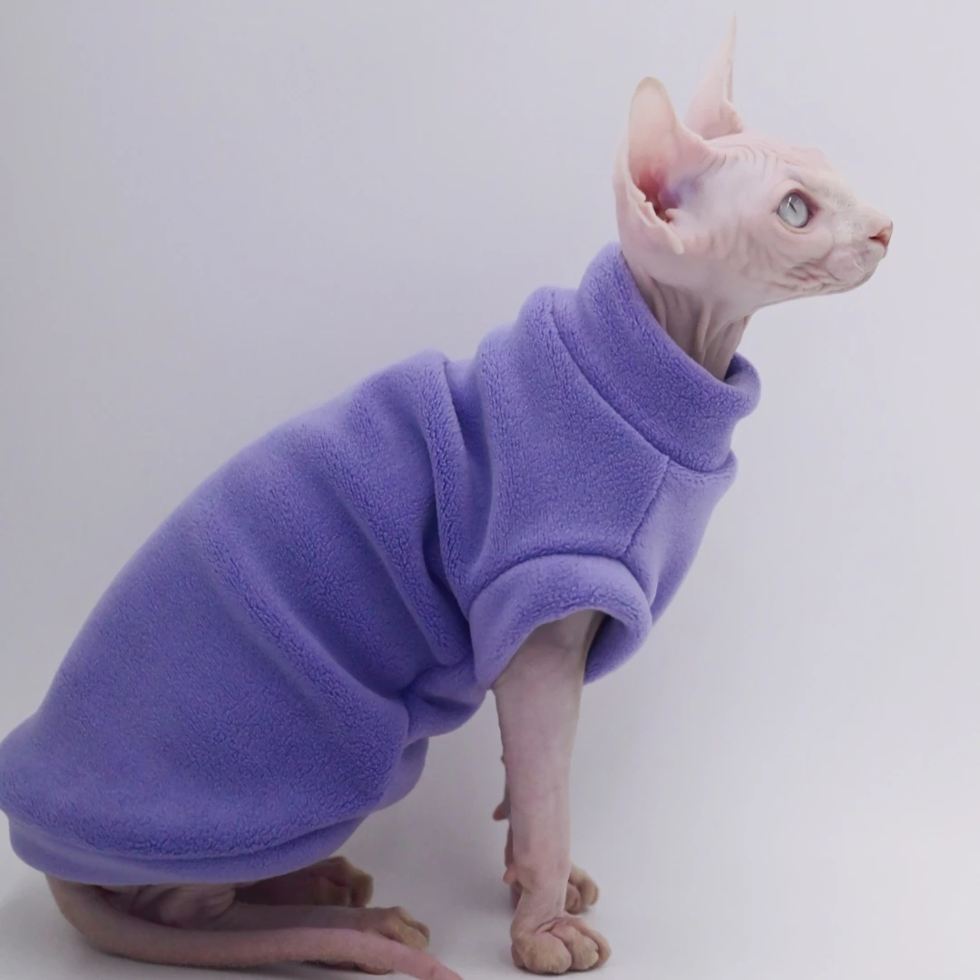無毛猫 衣服 秋冬用 厚手 フリース 超柔らかい ドイツ 猫 おうち時間を豊かにするおすすめアイテム