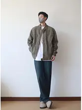 siiiend ウォッシュドハリントンジャケット【ユニセックス・秋用・レトロスタイル】
