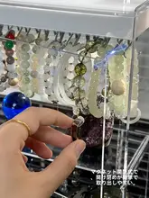 アクリル製水晶ビーズ収納ボックス【センサーライト付き・防塵・アクセサリーディスプレイ用】