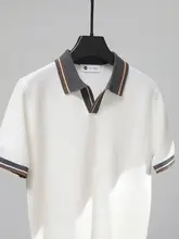 Vネックポロシャツ【男性用・リブ編み・色鮮やか・身体にフィット】