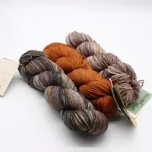 トルコメリノウールの秋季用ショールキット【編み図付き・未完成品】