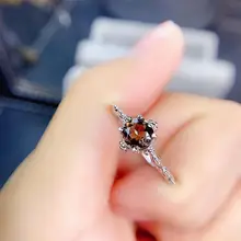 S925シルバー製 グレーアメジストリング【調整可能・女性用・小巧デザイン】