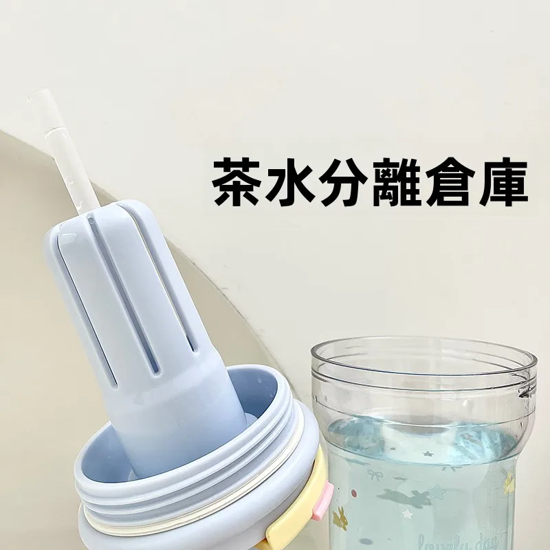 子供用ストロー付き水筒 保温保冷機能を実現する大容量プラスチックカップ
