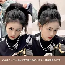 高馬尾にぴったり！黒の小型サメクリップ【おしゃれで固定力のあるデザイン】