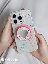 スマホケース iPhone18 Pro 17 Pro 16 対応 手紙柄 ラインストーンハート 手描き カートゥーン MagSafe対応 キュート 個性的 トレンド 「dokdatdap」