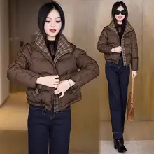 冬用女性ショートコットンジャケット【軽量・おしゃれ・トレンド】