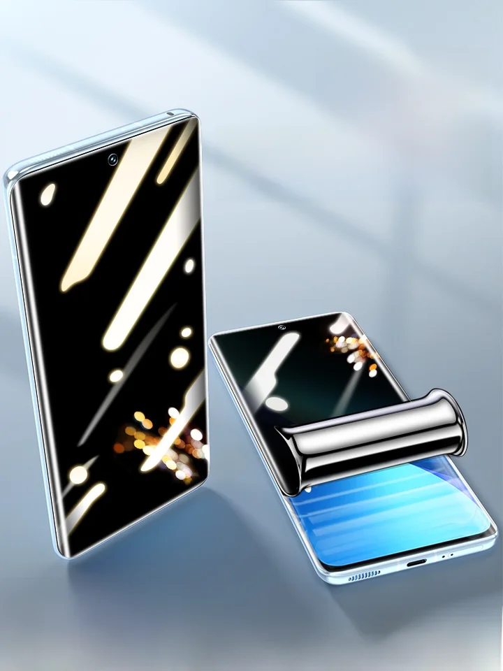 Xiaomi 12用 フルカバー型 強化ガラスフィルム【防覗き機能・12曲面対応・ソフトタイプ・レンズ全サポート】